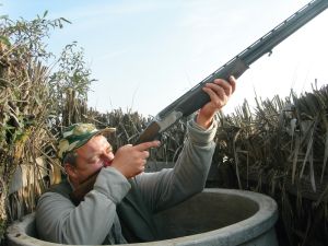 La caccia in botte a Orbetello